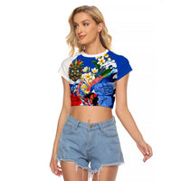 Nicaragua Independence Day Orgullo Y Tradicion Raglan Cropped T Shirt Vibrant Folkloric Dance Sacuanjoche Floral Culture