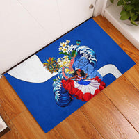 Nicaragua Independence Day Orgullo Y Tradicion Rubber Doormat Vibrant Folkloric Dance Sacuanjoche Floral Culture