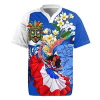 Nicaragua Independence Day Orgullo Y Tradicion Rugby Jersey Vibrant Folkloric Dance Sacuanjoche Floral Culture