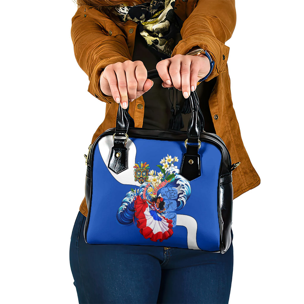 Nicaragua Independence Day Orgullo Y Tradicion Shoulder Handbag Vibrant Folkloric Dance Sacuanjoche Floral Culture