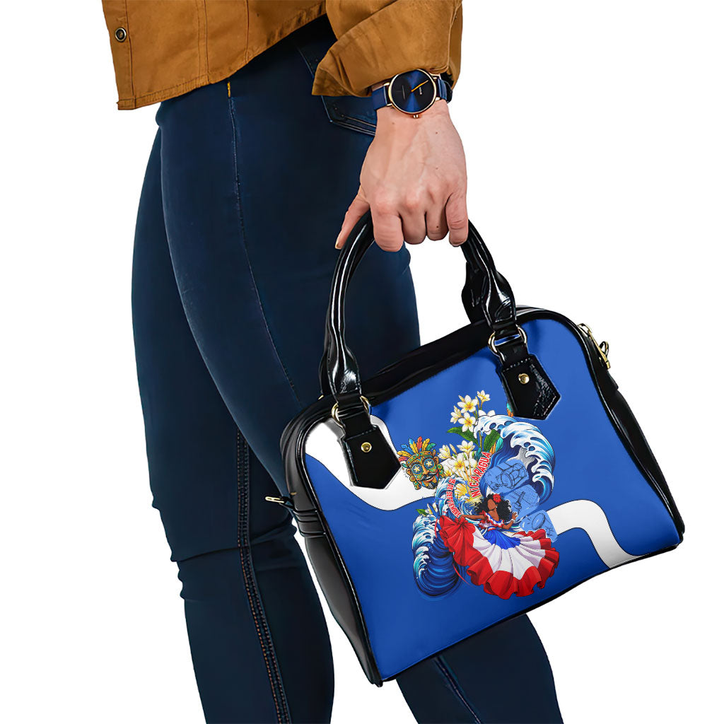 Nicaragua Independence Day Orgullo Y Tradicion Shoulder Handbag Vibrant Folkloric Dance Sacuanjoche Floral Culture
