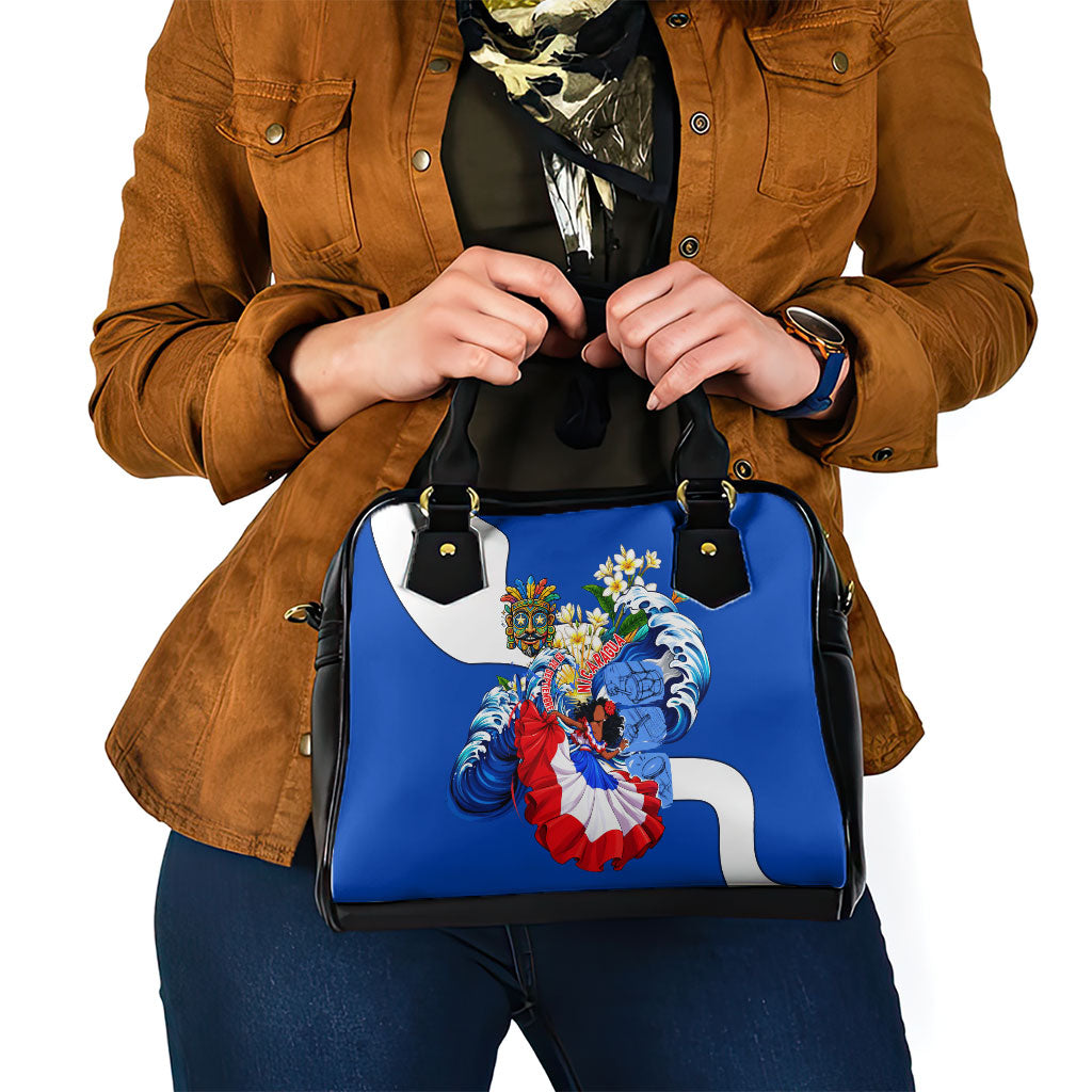 Nicaragua Independence Day Orgullo Y Tradicion Shoulder Handbag Vibrant Folkloric Dance Sacuanjoche Floral Culture