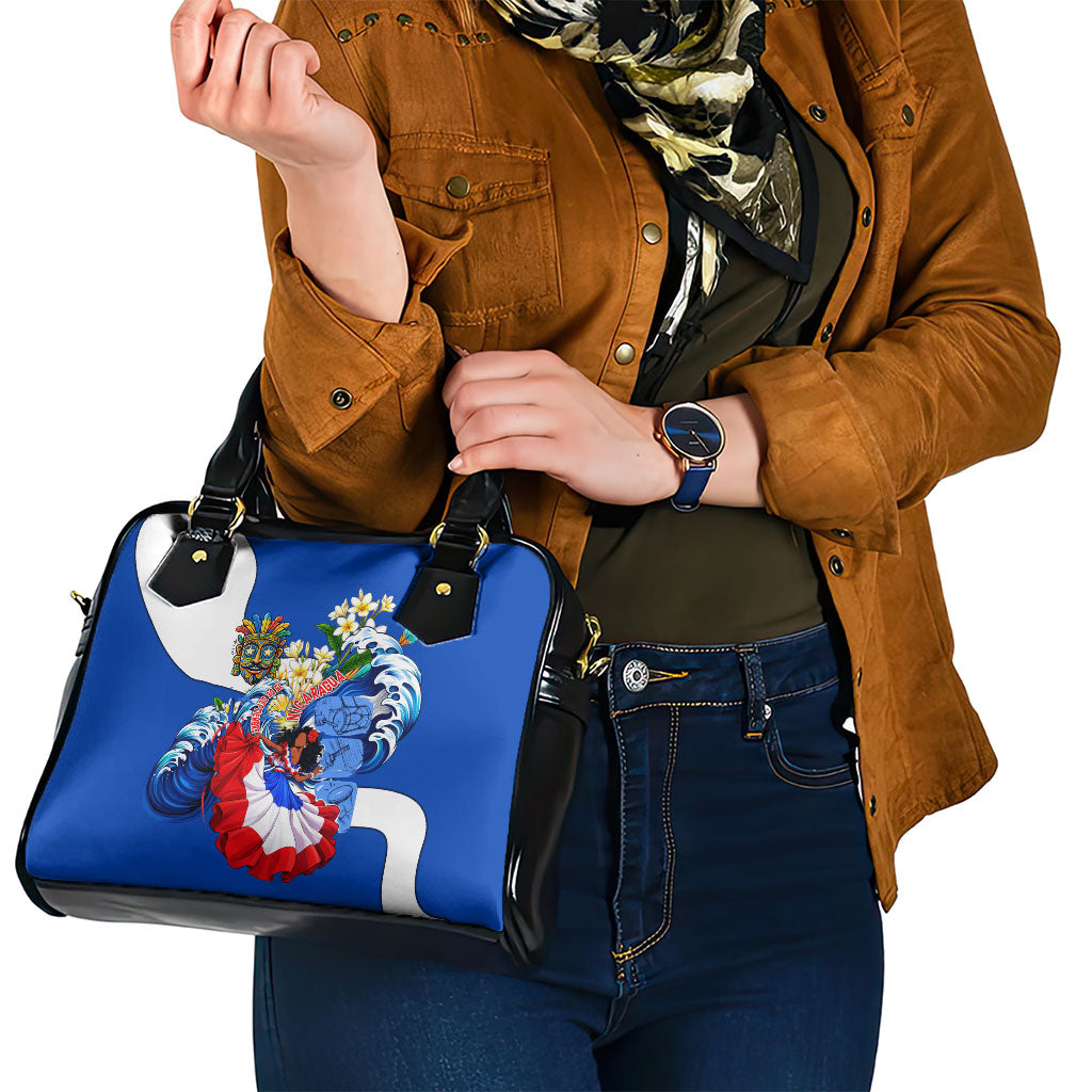 Nicaragua Independence Day Orgullo Y Tradicion Shoulder Handbag Vibrant Folkloric Dance Sacuanjoche Floral Culture