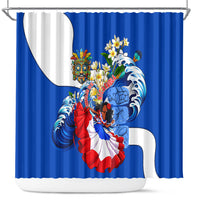 Nicaragua Independence Day Orgullo Y Tradicion Shower Curtain Vibrant Folkloric Dance Sacuanjoche Floral Culture