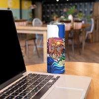 Nicaragua Independence Day Orgullo Y Tradicion Skinny Tumbler Vibrant Folkloric Dance Sacuanjoche Floral Culture