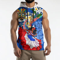 Nicaragua Independence Day Orgullo Y Tradicion Sleeveless Hoodie Vibrant Folkloric Dance Sacuanjoche Floral Culture