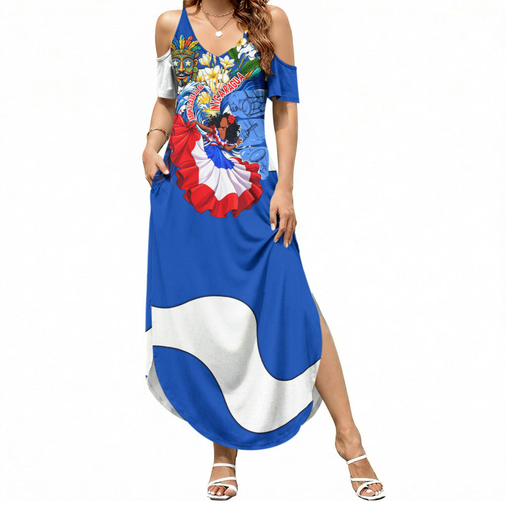 Nicaragua Independence Day Orgullo Y Tradicion Summer Maxi Dress Vibrant Folkloric Dance Sacuanjoche Floral Culture