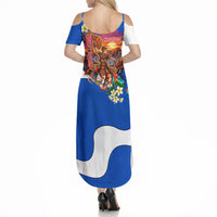 Nicaragua Independence Day Orgullo Y Tradicion Summer Maxi Dress Vibrant Folkloric Dance Sacuanjoche Floral Culture
