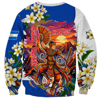 Nicaragua Independence Day Orgullo Y Tradicion Sweatshirt Vibrant Folkloric Dance Sacuanjoche Floral Culture