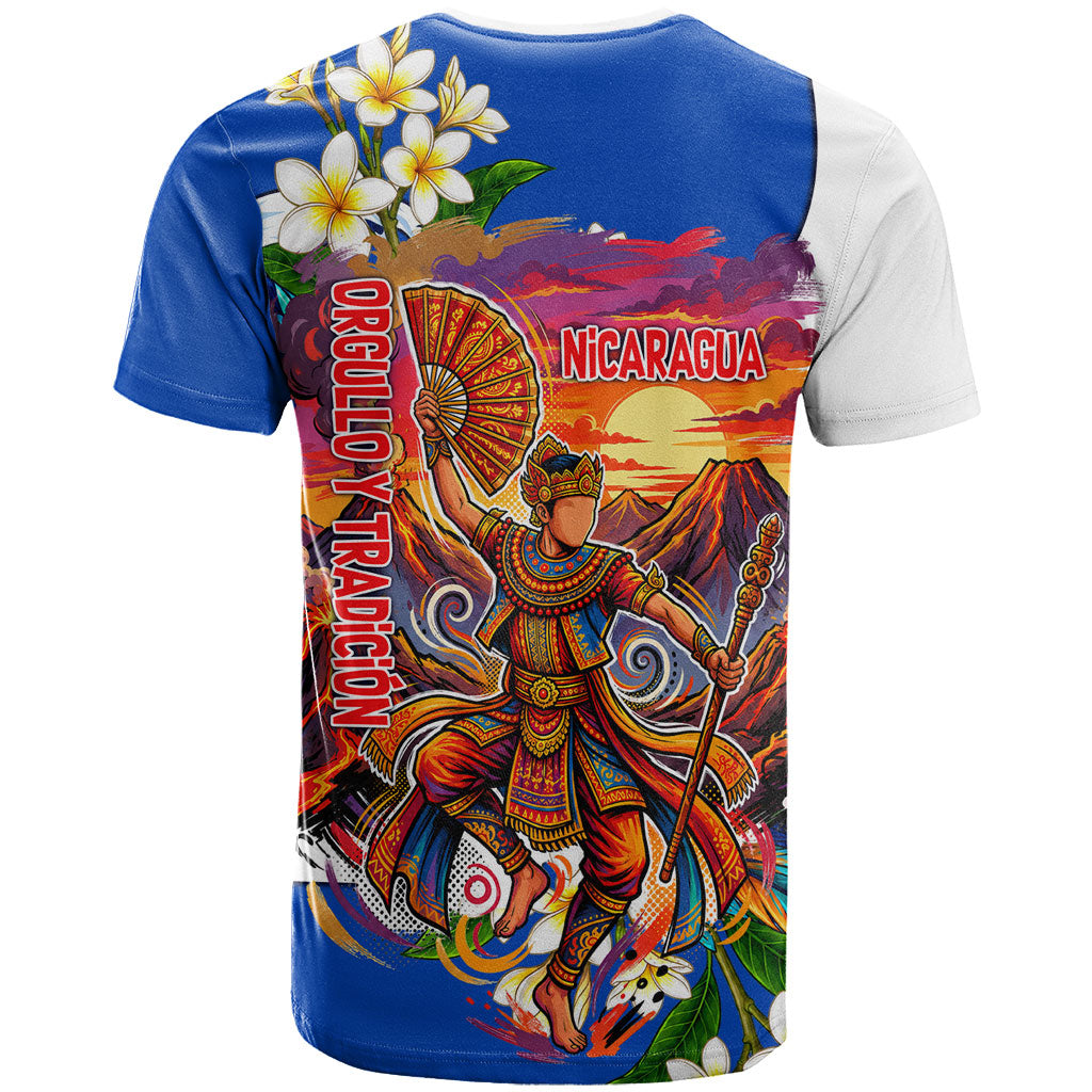 Nicaragua Independence Day Orgullo Y Tradicion T Shirt Vibrant Folkloric Dance Sacuanjoche Floral Culture