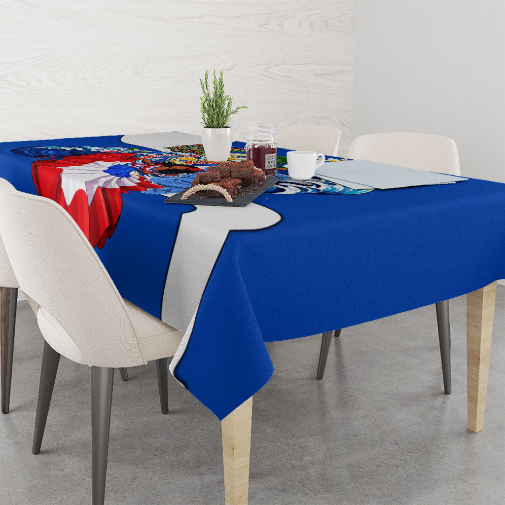 Nicaragua Independence Day Orgullo Y Tradicion Tablecloth Vibrant Folkloric Dance Sacuanjoche Floral Culture