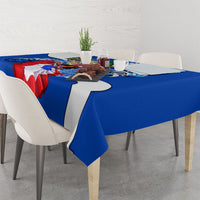 Nicaragua Independence Day Orgullo Y Tradicion Tablecloth Vibrant Folkloric Dance Sacuanjoche Floral Culture