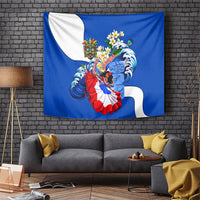 Nicaragua Independence Day Orgullo Y Tradicion Tapestry Vibrant Folkloric Dance Sacuanjoche Floral Culture