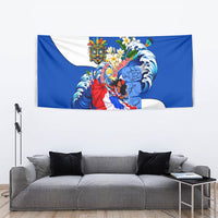 Nicaragua Independence Day Orgullo Y Tradicion Tapestry Vibrant Folkloric Dance Sacuanjoche Floral Culture