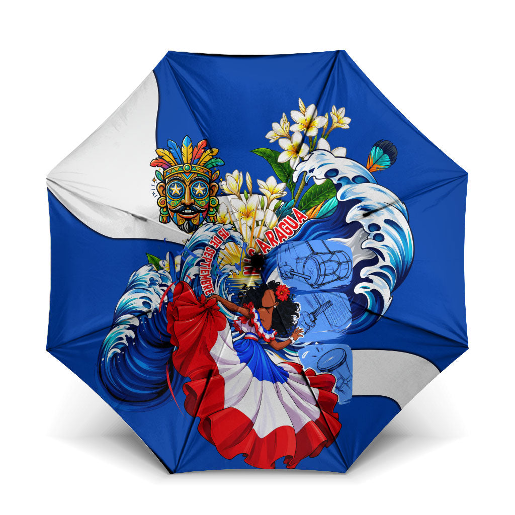 Nicaragua Independence Day Orgullo Y Tradicion Umbrella Vibrant Folkloric Dance Sacuanjoche Floral Culture