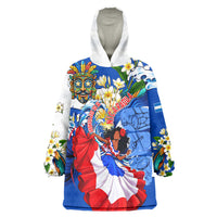 Nicaragua Independence Day Orgullo Y Tradicion Wearable Blanket Hoodie Vibrant Folkloric Dance Sacuanjoche Floral Culture