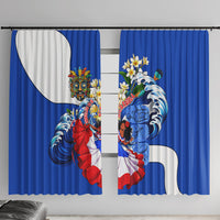 Nicaragua Independence Day Orgullo Y Tradicion Window Curtain Vibrant Folkloric Dance Sacuanjoche Floral Culture