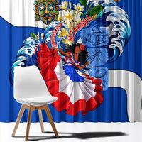 Nicaragua Independence Day Orgullo Y Tradicion Window Curtain Vibrant Folkloric Dance Sacuanjoche Floral Culture