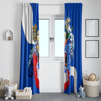 Nicaragua Independence Day Orgullo Y Tradicion Window Curtain Vibrant Folkloric Dance Sacuanjoche Floral Culture