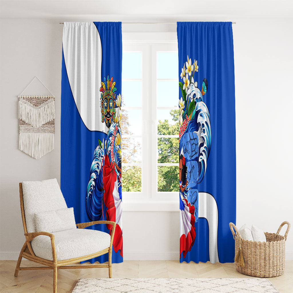 Nicaragua Independence Day Orgullo Y Tradicion Window Curtain Vibrant Folkloric Dance Sacuanjoche Floral Culture