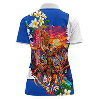 Nicaragua Independence Day Orgullo Y Tradicion Women Polo Shirt Vibrant Folkloric Dance Sacuanjoche Floral Culture