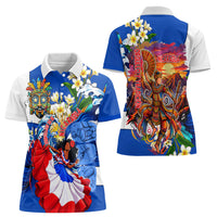 Nicaragua Independence Day Orgullo Y Tradicion Women Polo Shirt Vibrant Folkloric Dance Sacuanjoche Floral Culture