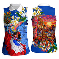 Nicaragua Independence Day Orgullo Y Tradicion Women Sleeveless Polo Shirt Vibrant Folkloric Dance Sacuanjoche Floral Culture
