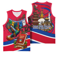 Nepal Constitution Day Basketball Jersey Himalayan Temples Danphe Himalayan Monal Floral