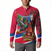 Nepal Constitution Day Button Sweatshirt Himalayan Temples Danphe Himalayan Monal Floral