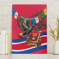 Nepal Constitution Day Canvas Wall Art Himalayan Temples Danphe Himalayan Monal Floral