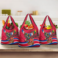 Nepal Constitution Day Grocery Bag Himalayan Temples Danphe Himalayan Monal Floral