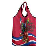 Nepal Constitution Day Grocery Bag Himalayan Temples Danphe Himalayan Monal Floral