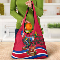 Nepal Constitution Day Grocery Bag Himalayan Temples Danphe Himalayan Monal Floral