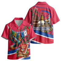 Nepal Constitution Day Kid Hawaiian Shirt Himalayan Temples Danphe Himalayan Monal Floral