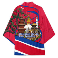 Nepal Constitution Day Kimono Himalayan Temples Danphe Himalayan Monal Floral