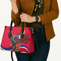 Nepal Constitution Day Leather Bag Himalayan Temples Danphe Himalayan Monal Floral