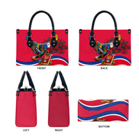 Nepal Constitution Day Leather Bag Himalayan Temples Danphe Himalayan Monal Floral