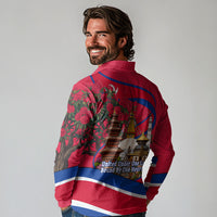 Nepal Constitution Day Long Sleeve Polo Shirt Himalayan Temples Danphe Himalayan Monal Floral