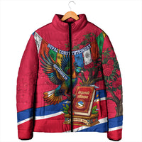 Nepal Constitution Day Padded Jacket Himalayan Temples Danphe Himalayan Monal Floral