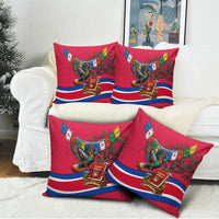 Nepal Constitution Day Pillow Cover Himalayan Temples Danphe Himalayan Monal Floral