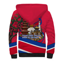 Nepal Constitution Day Sherpa Hoodie Himalayan Temples Danphe Himalayan Monal Floral
