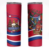 Nepal Constitution Day Skinny Tumbler Himalayan Temples Danphe Himalayan Monal Floral