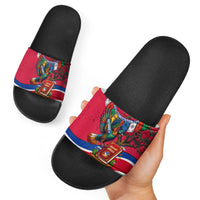Nepal Constitution Day Slide Sandals Himalayan Temples Danphe Himalayan Monal Floral