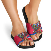 Nepal Constitution Day Slide Sandals Himalayan Temples Danphe Himalayan Monal Floral