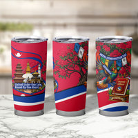 Nepal Constitution Day Tumbler Cup Himalayan Temples Danphe Himalayan Monal Floral