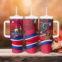 Nepal Constitution Day Tumbler With Handle Himalayan Temples Danphe Himalayan Monal Floral