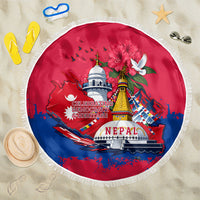 Nepal Constitution Day September 19 Beach Blanket Himalayan Temples Heritage Flag Dove