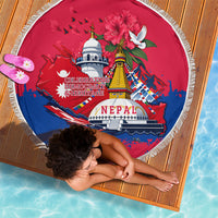 Nepal Constitution Day September 19 Beach Blanket Himalayan Temples Heritage Flag Dove