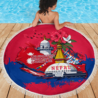 Nepal Constitution Day September 19 Beach Blanket Himalayan Temples Heritage Flag Dove