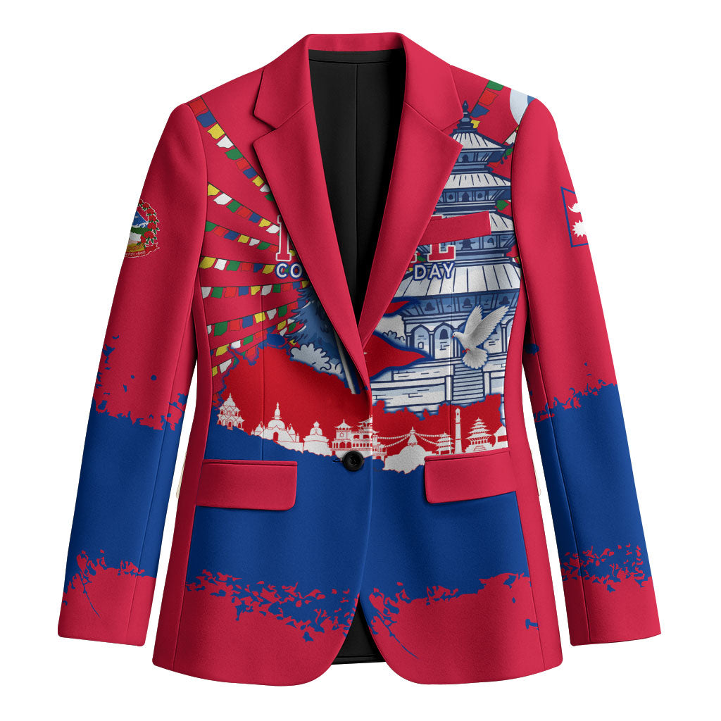 Nepal Constitution Day September 19 Blazer Himalayan Temples Heritage Flag Dove